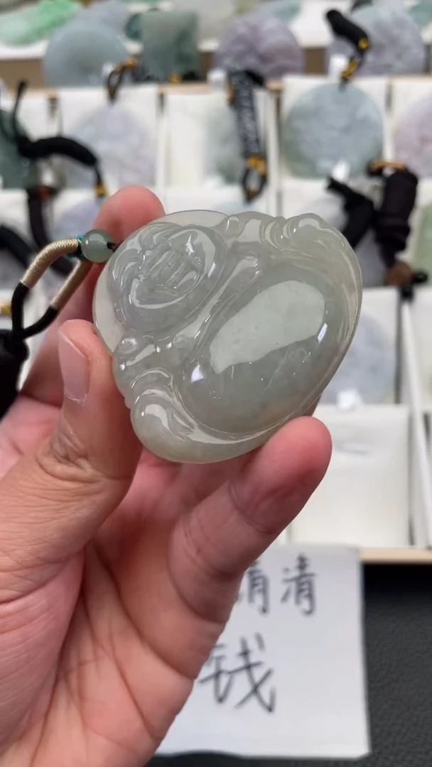 颈饰未镶嵌翡翠天然缅甸翡翠A货464