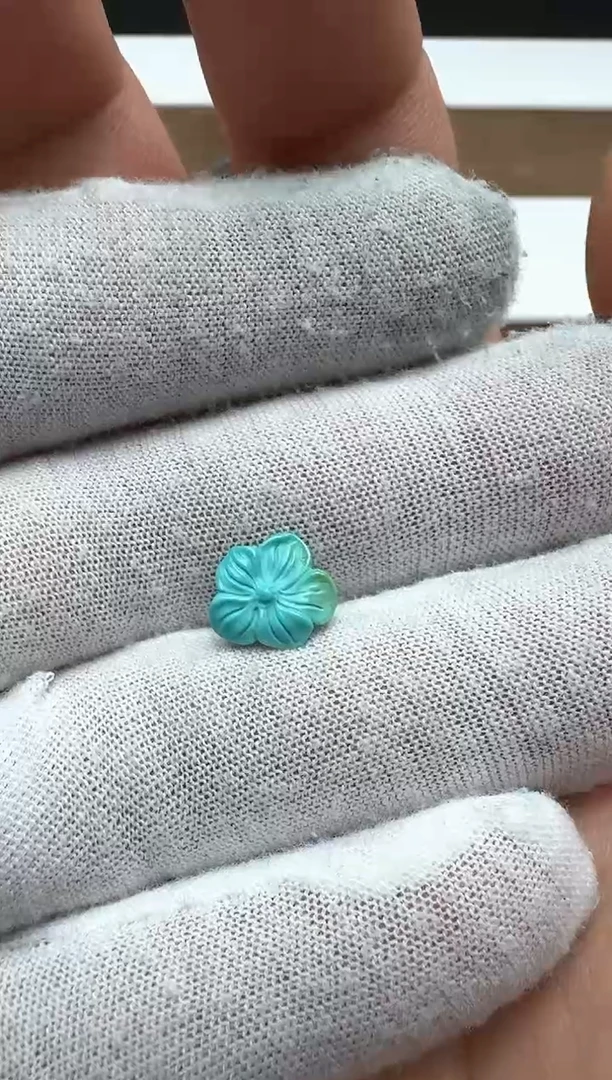 【闪购商品】绿松石蔷薇花未镶嵌左右10.4高9.1