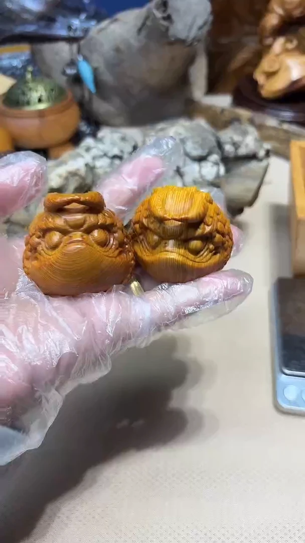 柏木（崖柏）南太行崖柏金蝉手把件