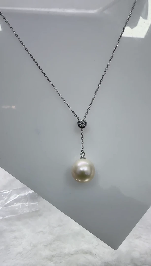 【闪购商品】淡水珍珠DA银S925镶嵌b370 吊坠12