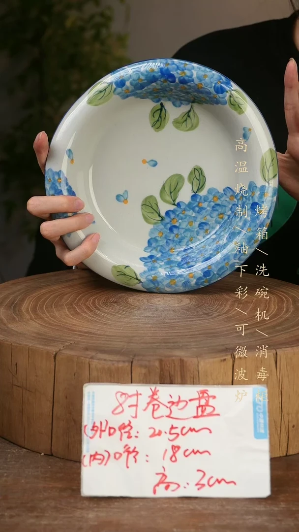 碗瓷景德镇手工手绘高温瓷釉下彩