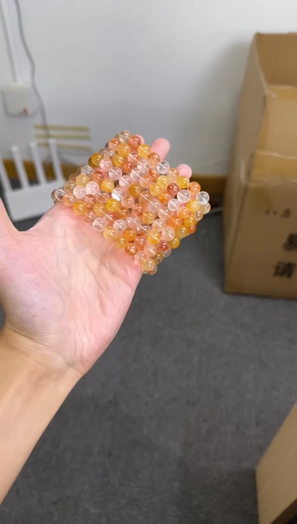 未镶嵌手串水晶天然糖纸胶花8+ 多样性发一