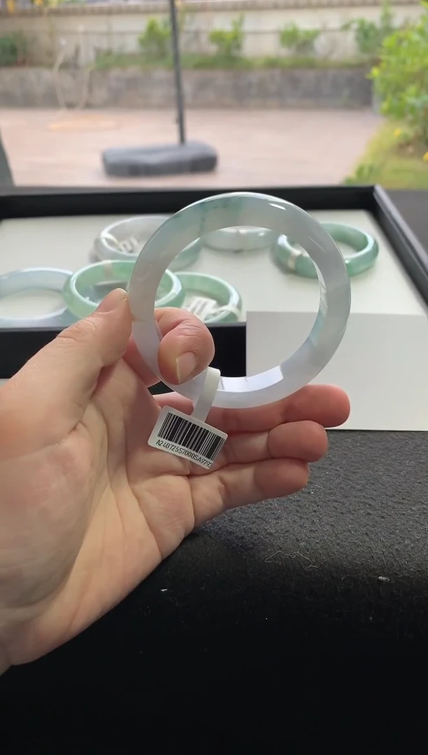 未镶嵌手镯翡翠57正圈买断A9793