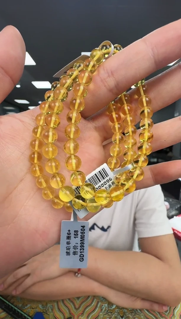 未镶嵌琥珀手链GD1319 约8mm多样式发一件