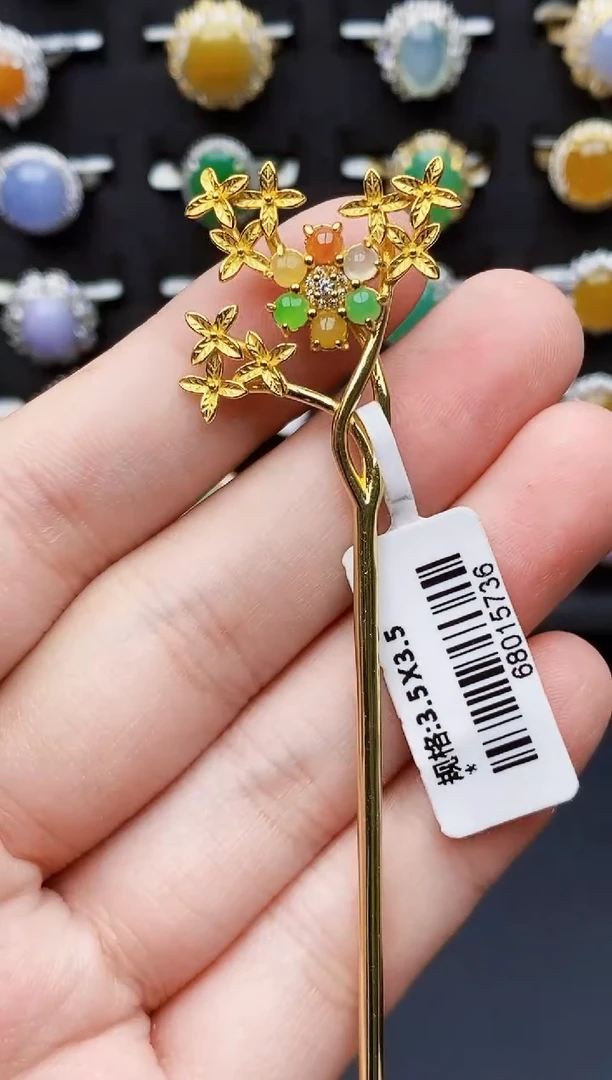 银S925镶嵌戒指翡翠4156