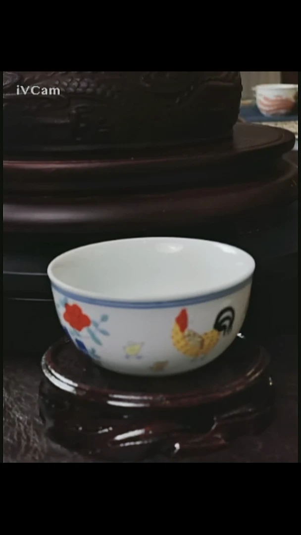 景德镇斗彩鸡缸杯