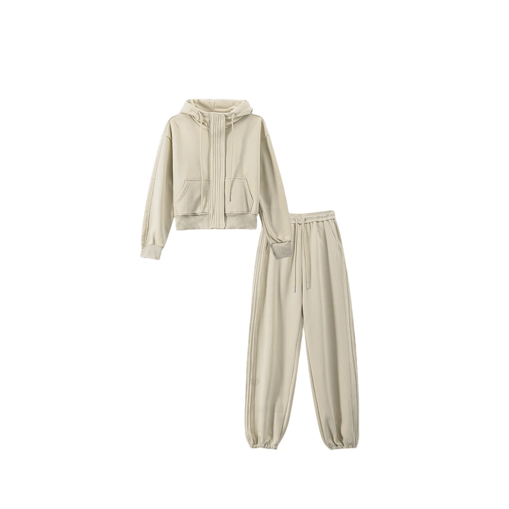 【封后轻奢设计】2024秋季新款显瘦时尚休闲加绒套装8952683