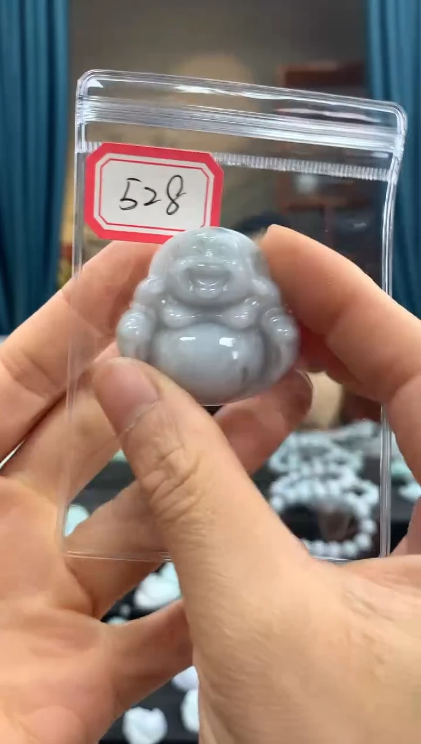 翡翠未镶嵌颈饰佛公528