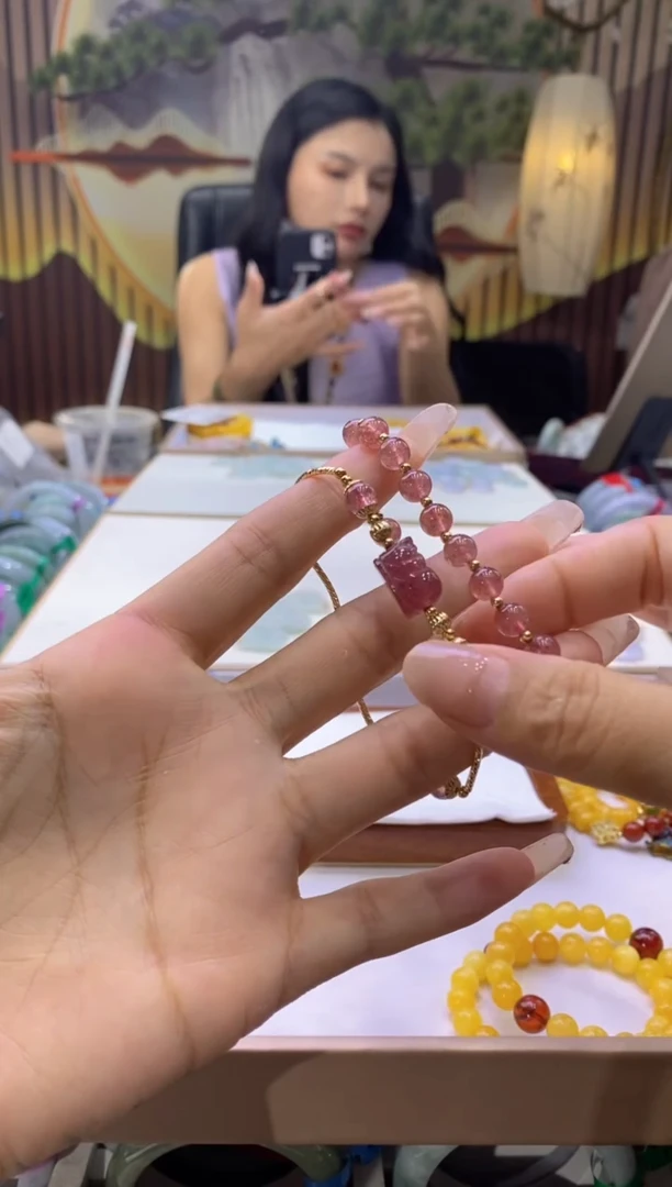 水晶手链未镶嵌多样性仅发其一9296