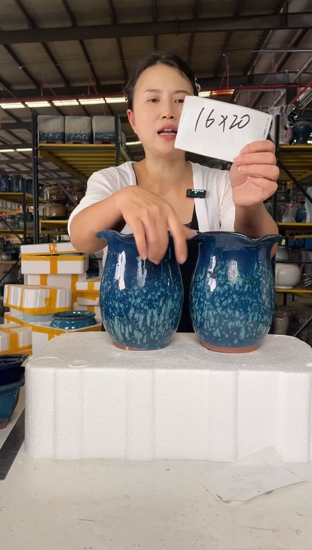 宜兴紫砂粗陶花盆16/20