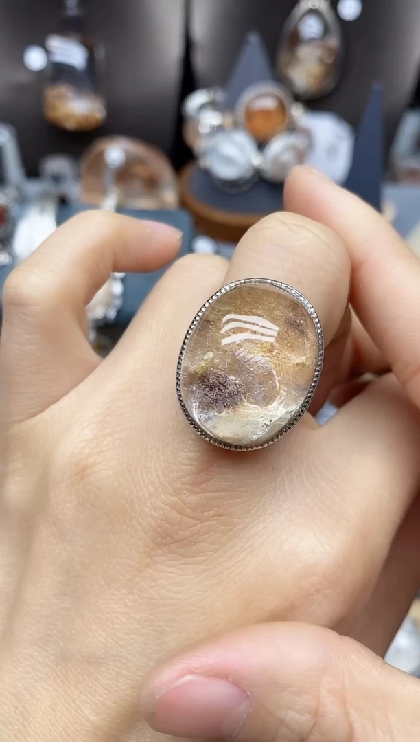 银S925镶嵌珠宝半成品水晶用****6定制定制