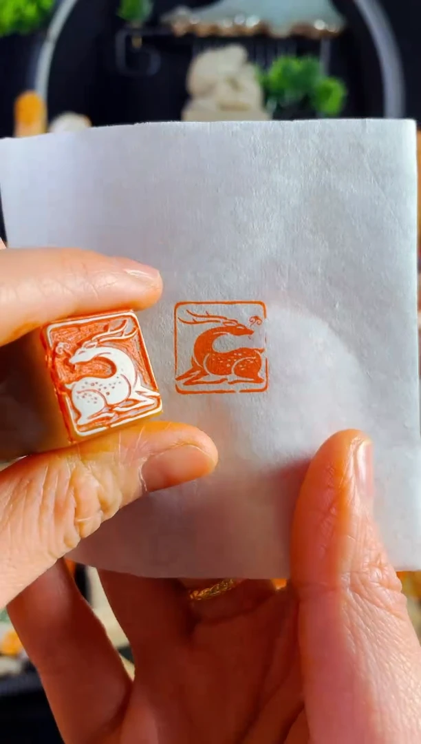 【闪购商品】巴林石印石手工篆刻《仙鹿》2.0