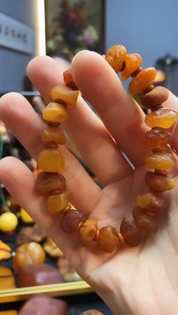 手链琥珀未镶嵌手串