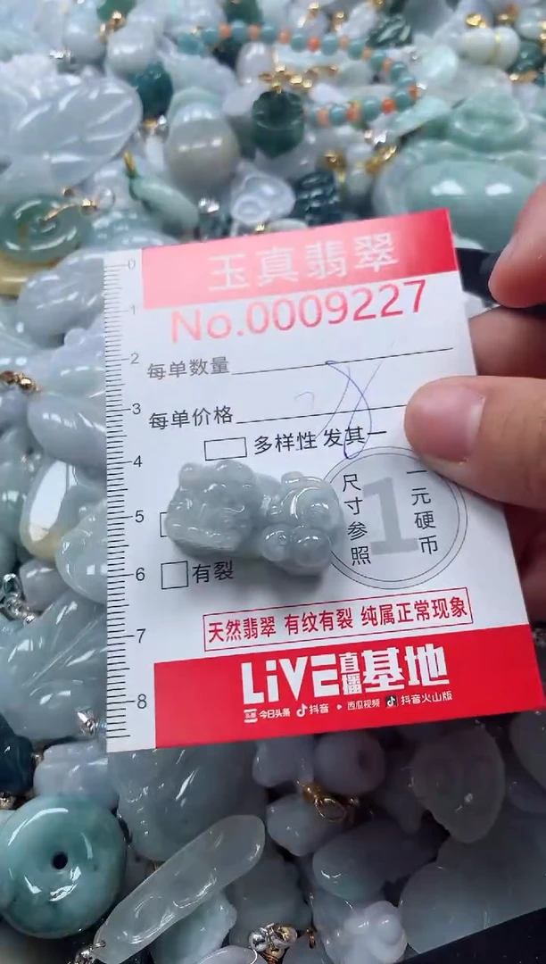 吊坠(不含链)未镶嵌翡翠9227