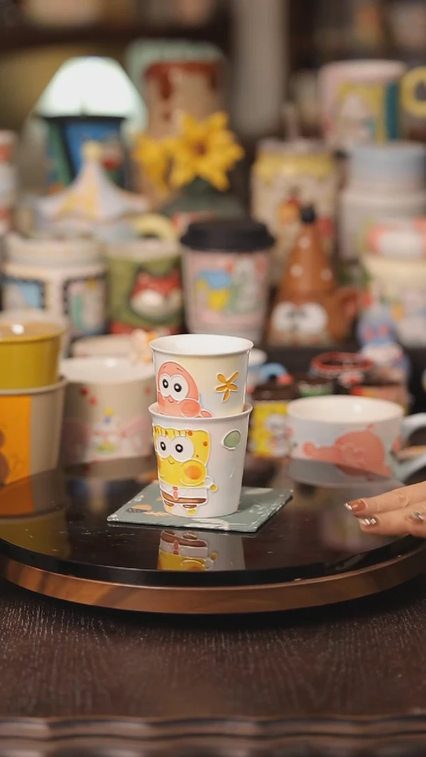 摆件景德镇釉下彩绘设计师款式陶瓷