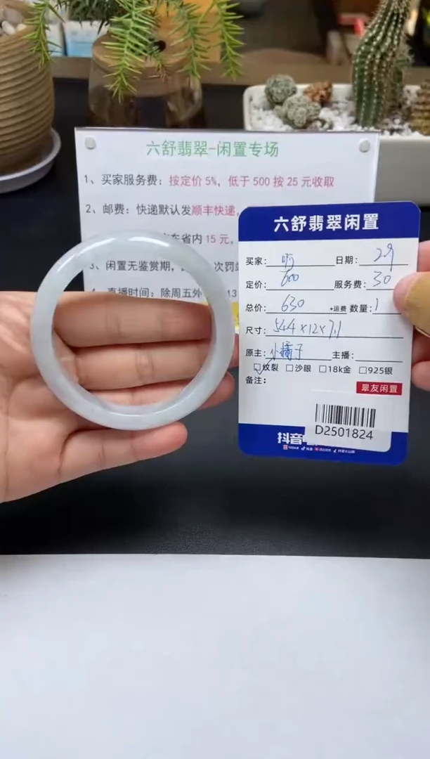 【闪购商品】翡翠手镯未镶嵌D2501824