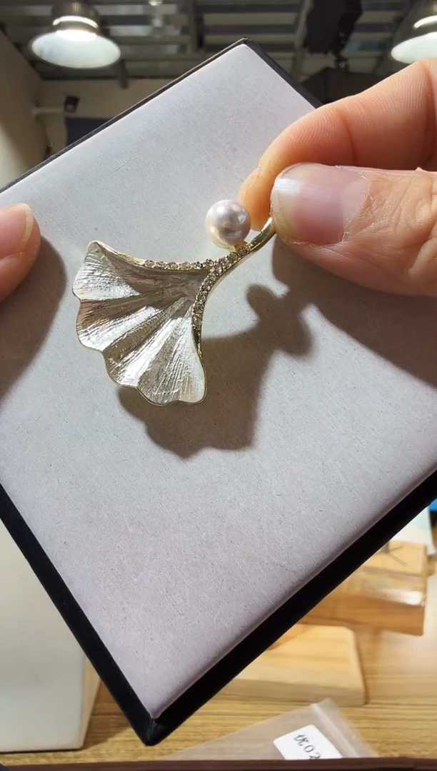 未镶嵌胸针淡水珍珠优0301