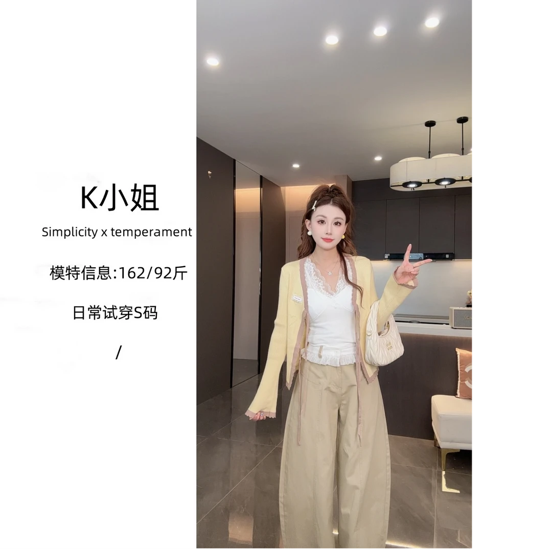 K小姐【北岛以南】早秋新款气质毛衣裤子JJQ5ZZS7197 JJQ5XXK6081