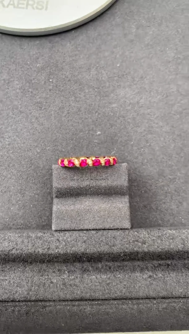 18K金镶嵌戒指红宝石1.8ct红宝石 FE 定制