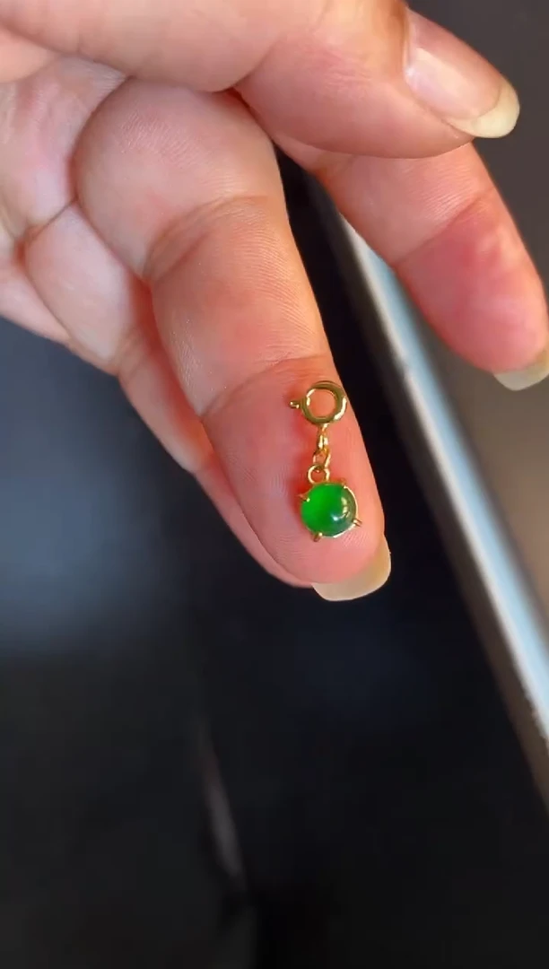 吊坠(不含链)银S925镶嵌翡翠1