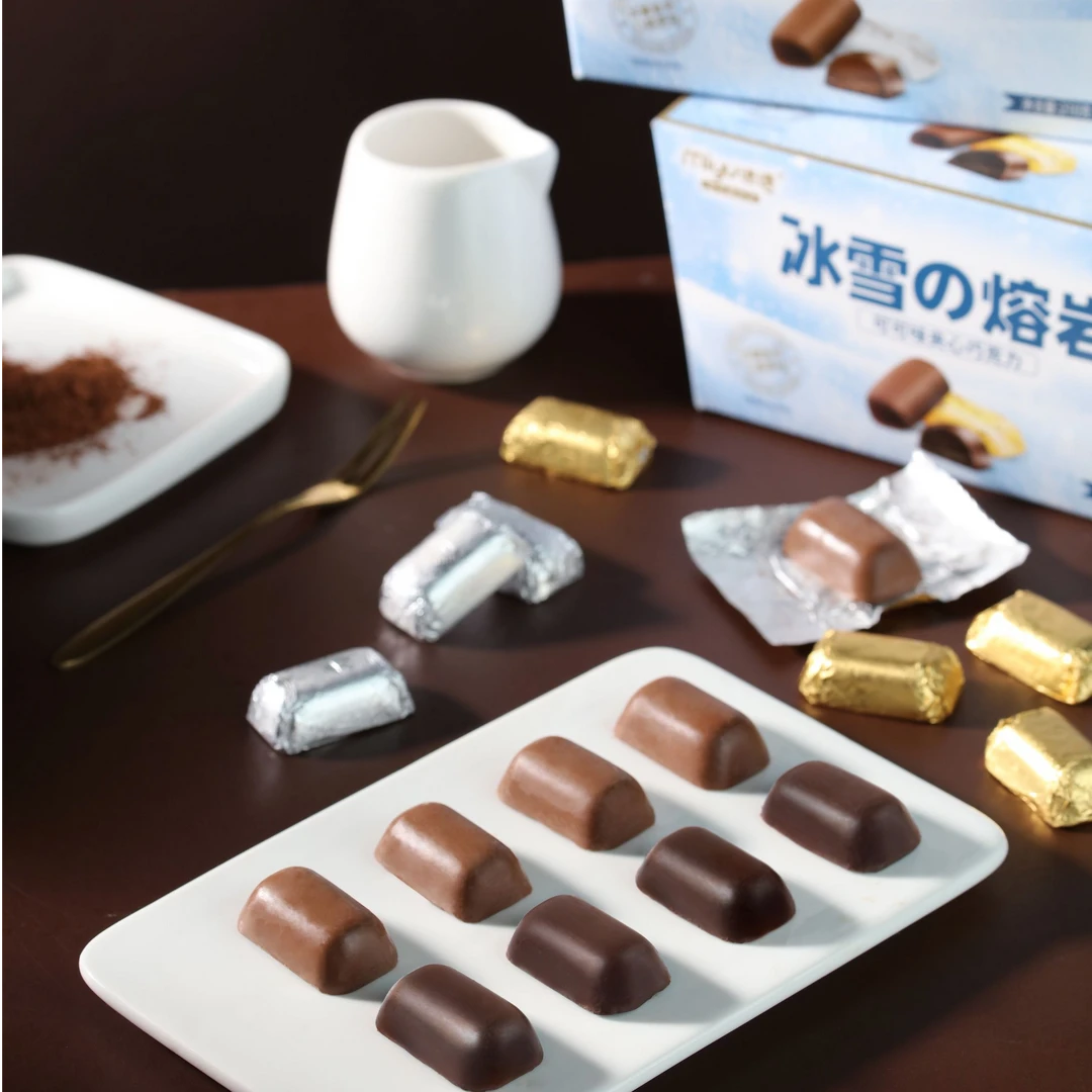 【个人单】冰雪熔岩可可味夹心黑巧克力