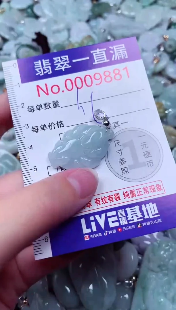 吊坠(不含链)未镶嵌翡翠9881