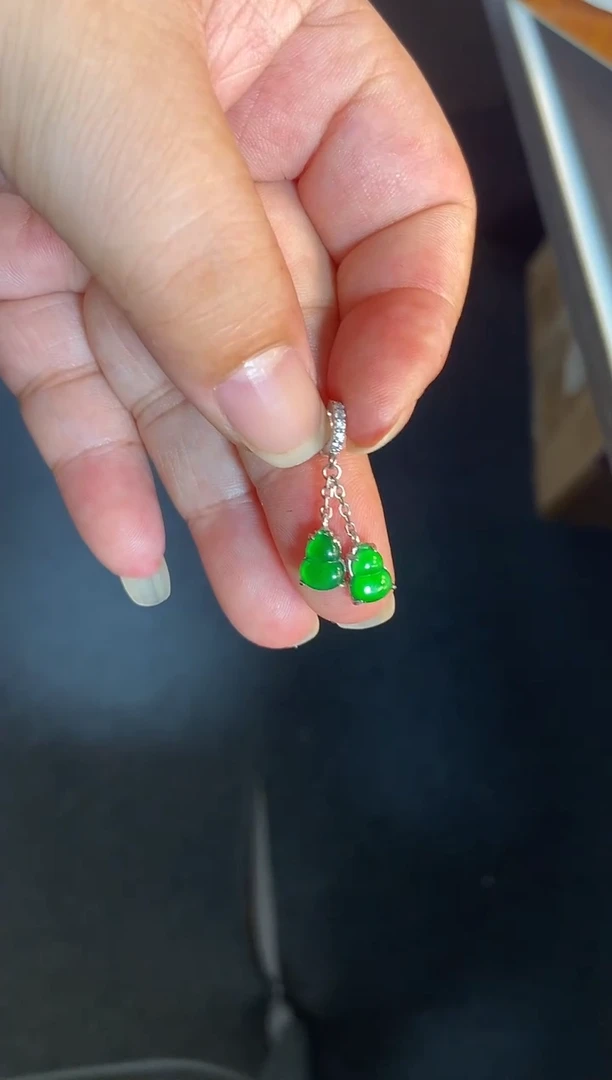 吊坠(不含链)银S925镶嵌翡翠1