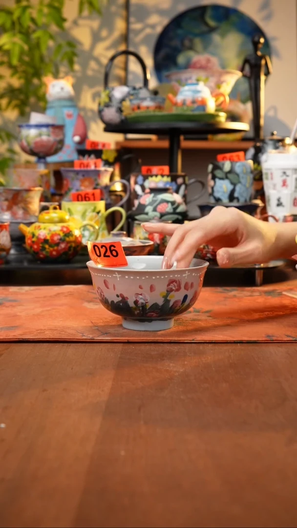 瓷片景德镇手工手绘026