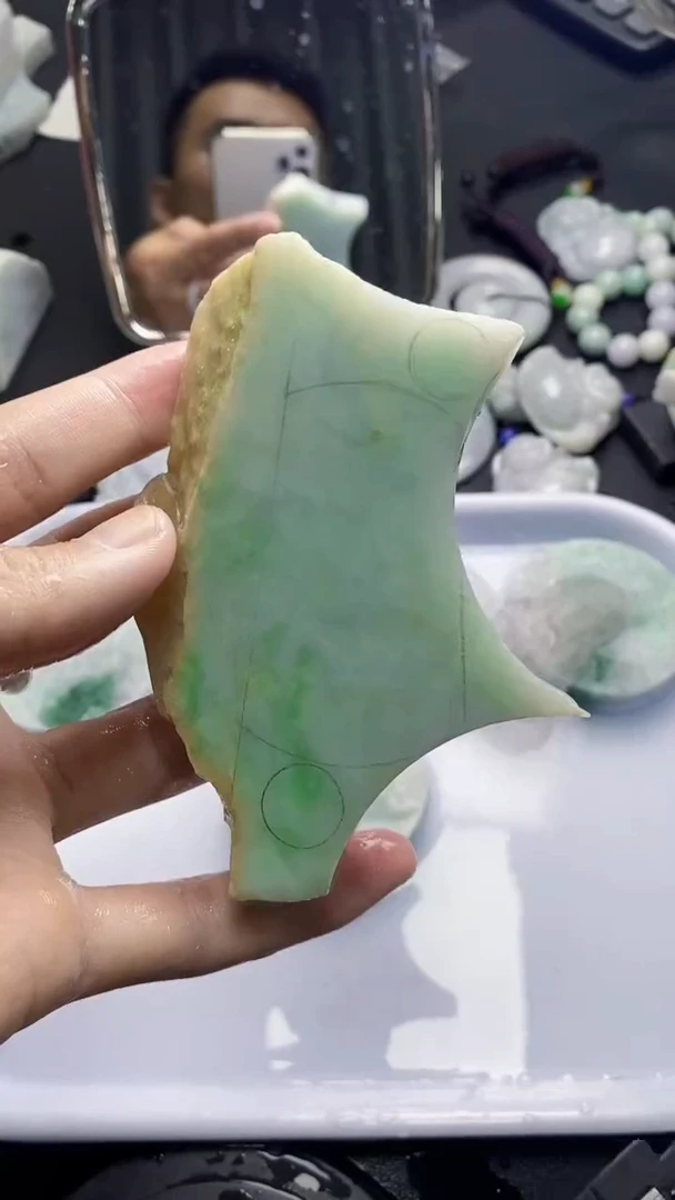 裸石翡翠天然缅甸A货【海】019