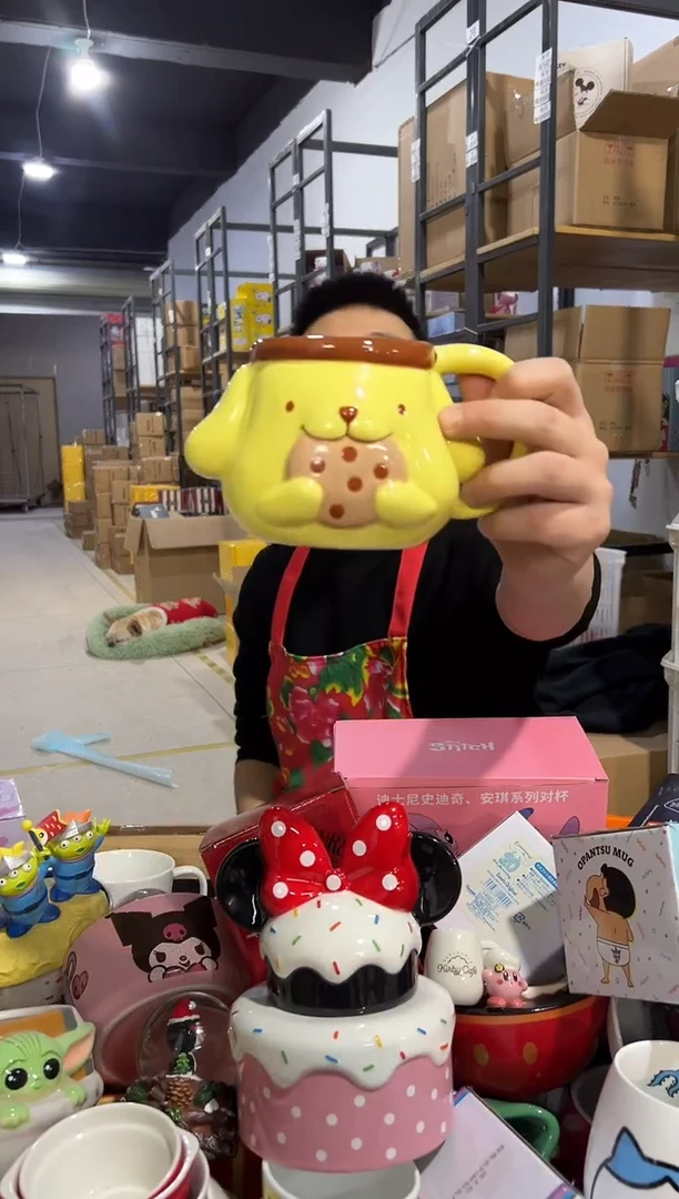 【闪购商品】杯布丁狗吃饼干水杯