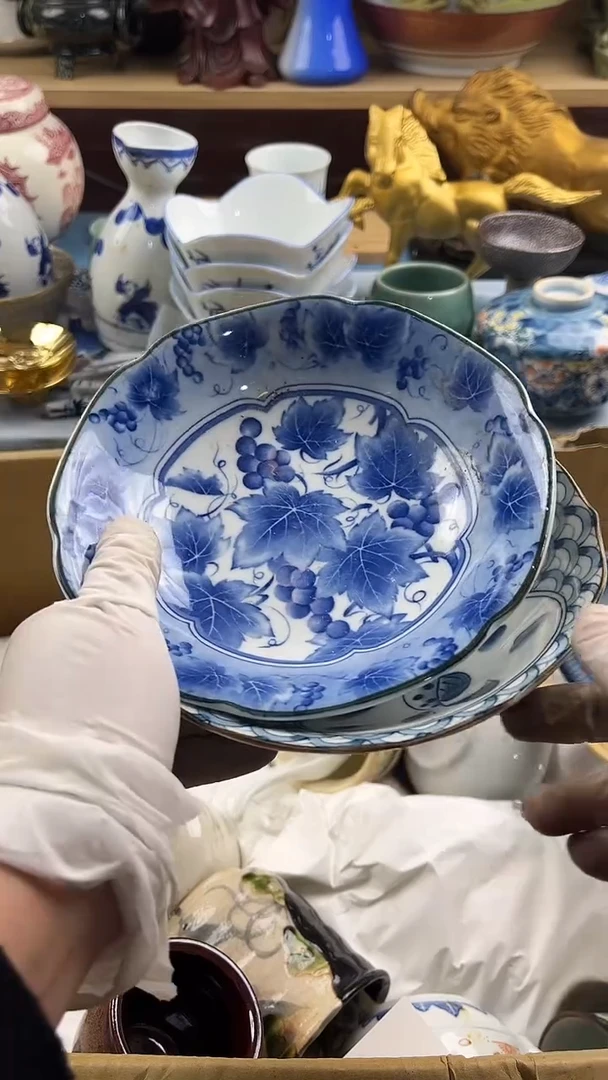 瓷片王**球英歌瓷器满28包邮