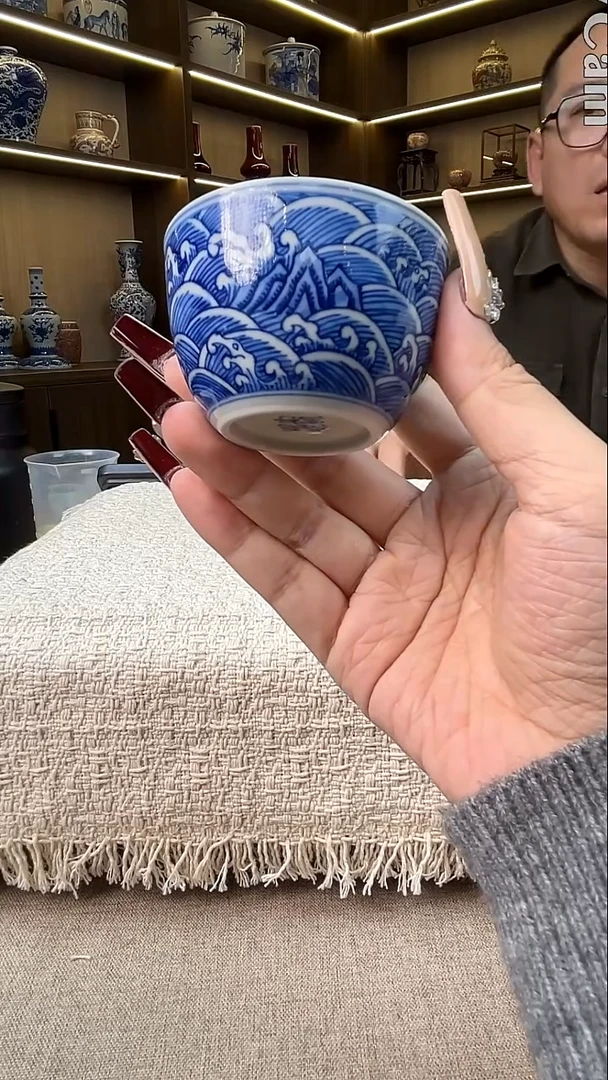 瓷片景德镇毛仔柴窑杯