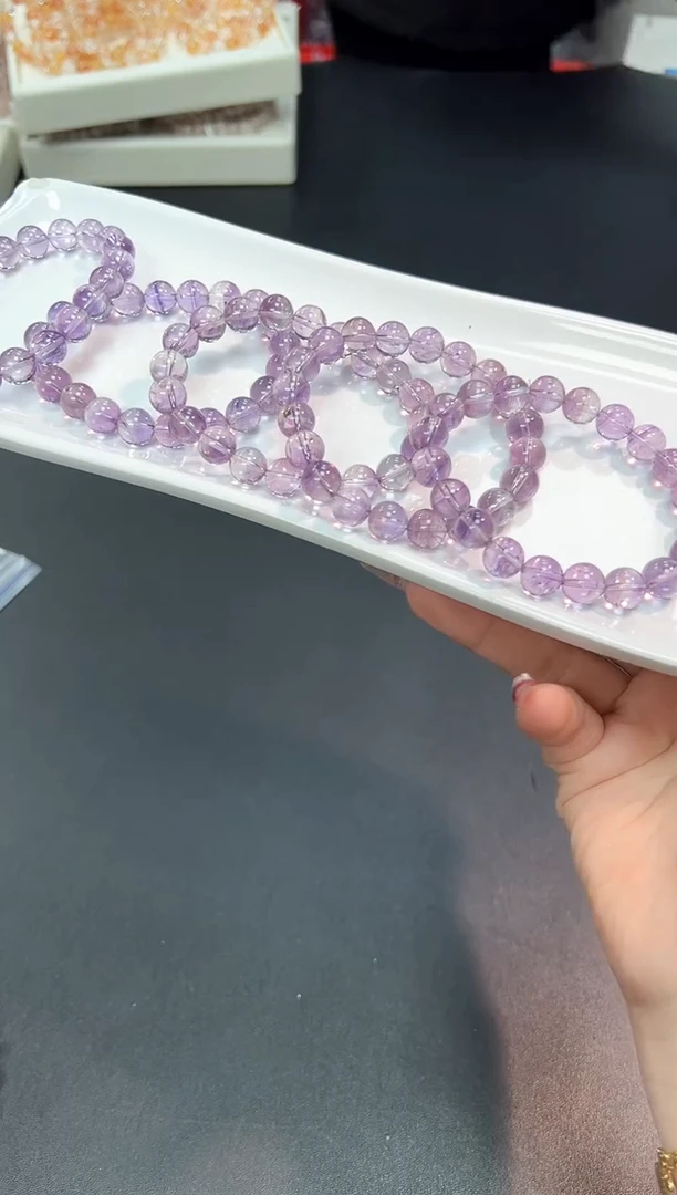 【闪购商品】水晶手串未镶嵌17U多样性发其一1条9mm默认微瑕