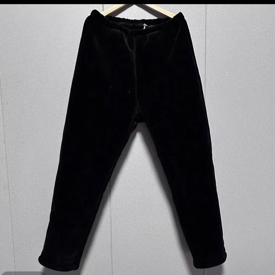 雪尼尔女冬季三层加厚加绒棉裤家居服厚保暖天长裤防寒