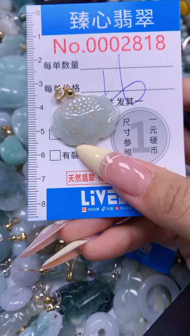 翡翠未镶嵌颈饰含绳000