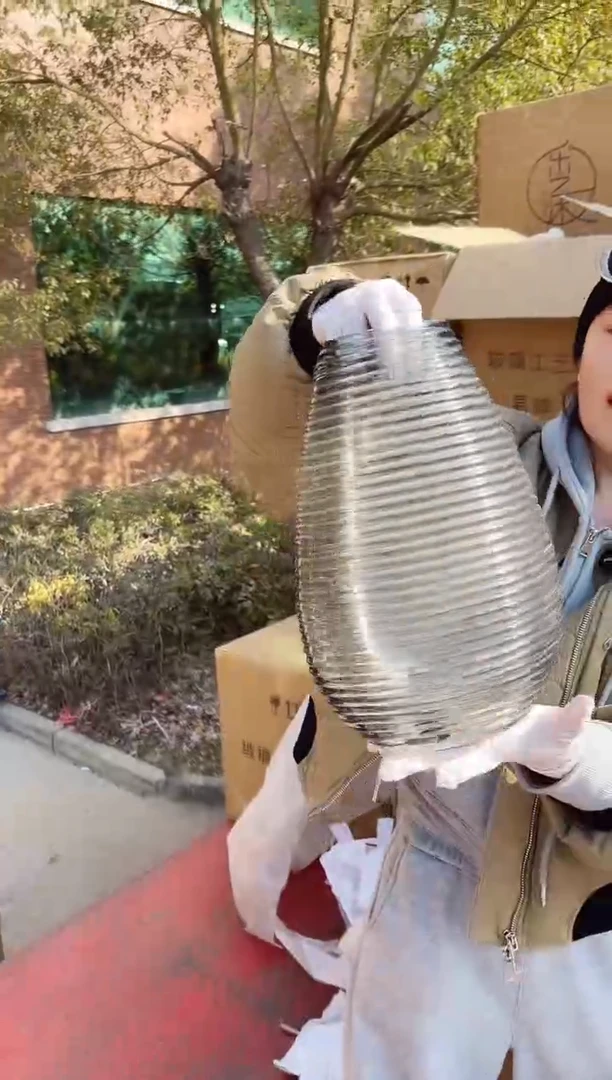 【闪购商品】玻璃海燕微瑕花瓶--U9SY5