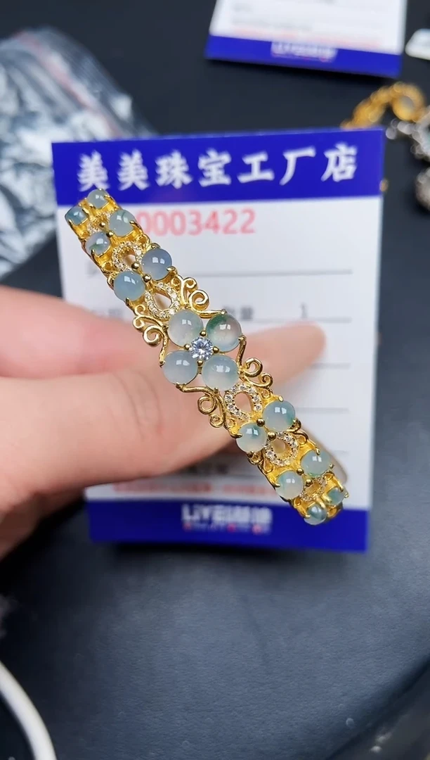 【闪购商品】翡翠颈饰银S925镶嵌3422