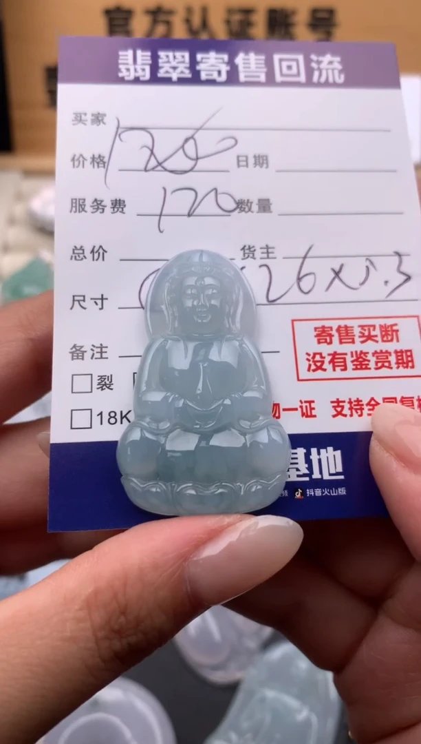 翡翠未镶嵌颈饰10134267