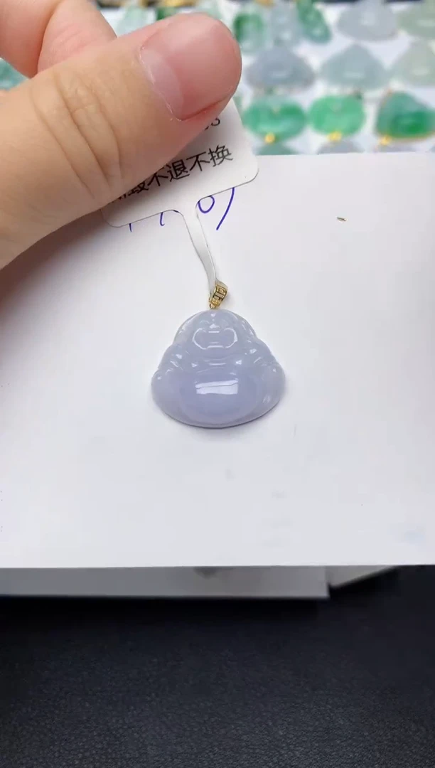 颈饰未镶嵌翡翠天然缅甸A货翡翠百元以上9元证书费自理