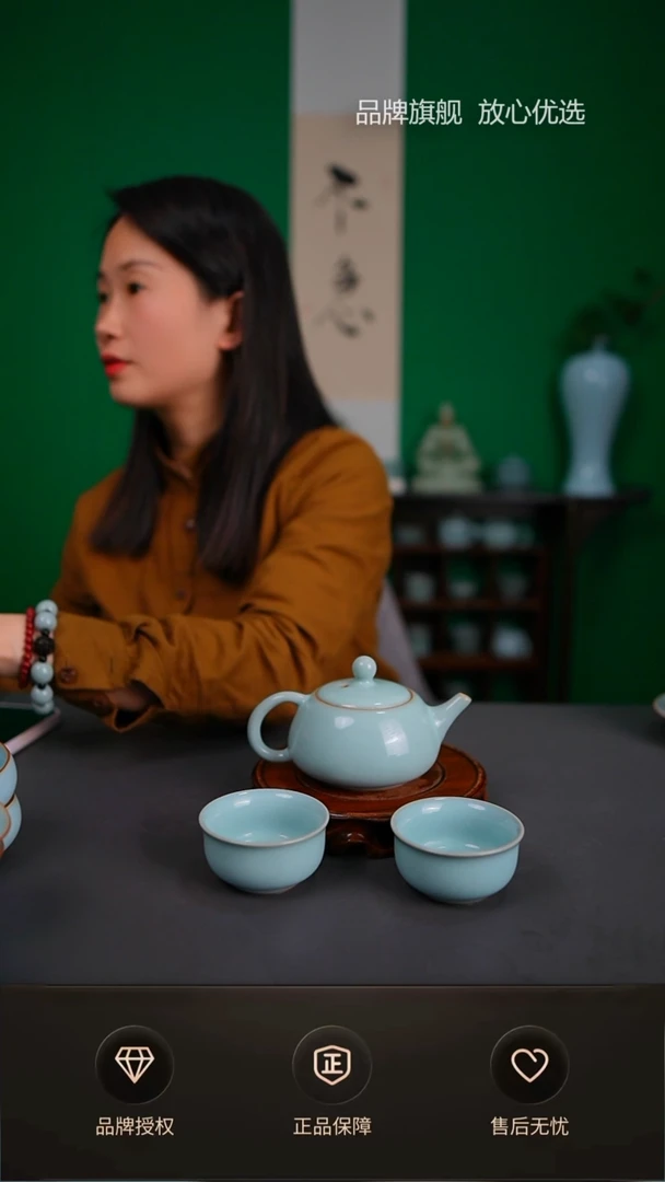 【闪购商品】一级天青臻稀小石瓢壶 一壶两杯