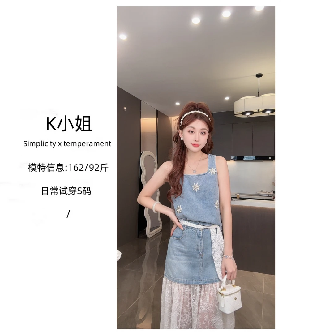 K小姐【临风明夏】夏季新款气质休闲时尚百搭套装预C5TZ8717A