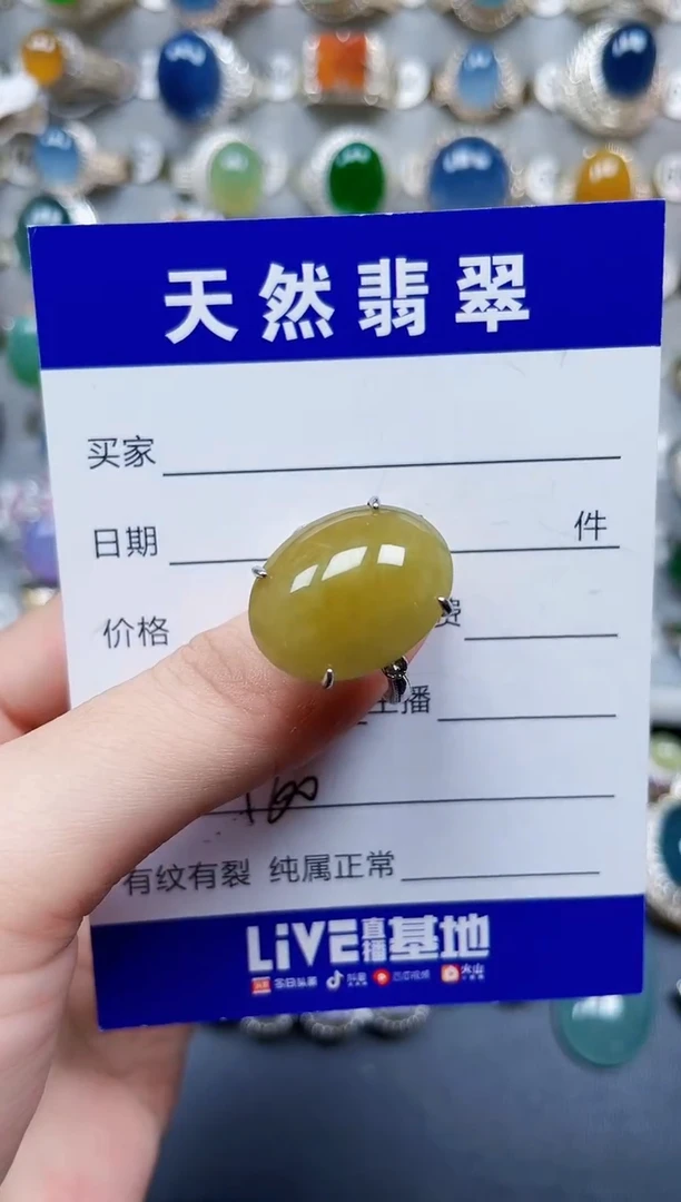 银S925镶嵌戒指翡翠460