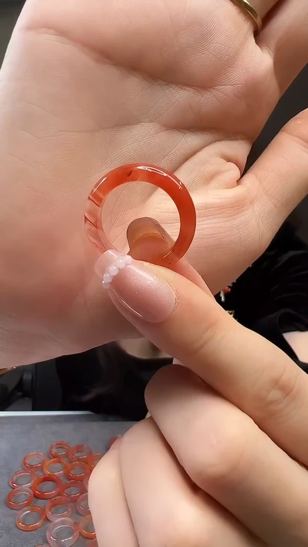 未镶嵌戒圈南红玛瑙15#