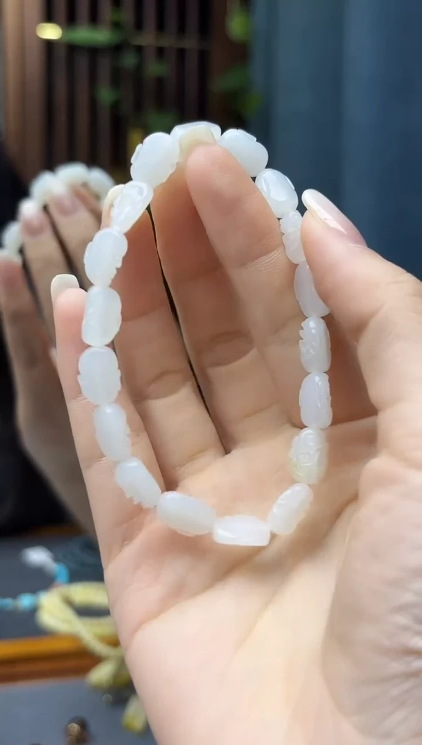 未镶嵌和田玉挂件和田玉十八罗汉手串HX