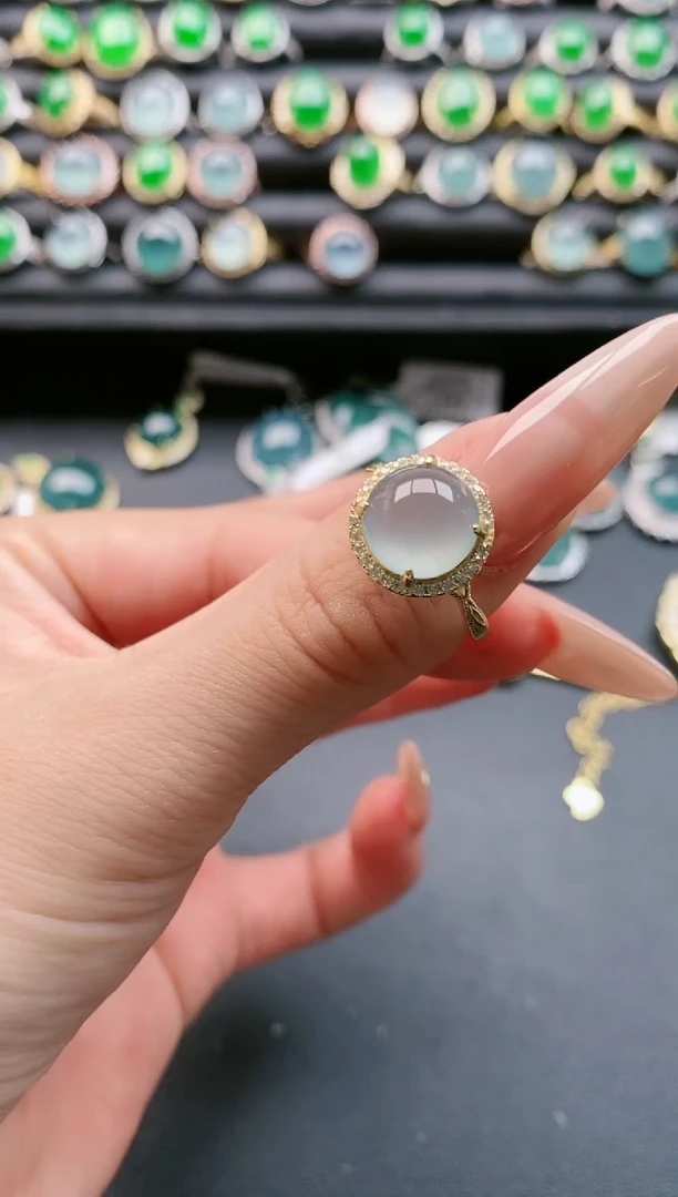 【闪购商品】翡翠戒指银S925镶嵌1111111