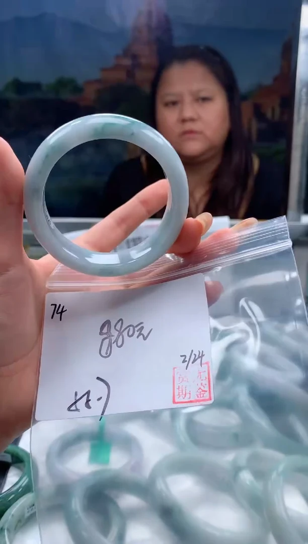 【闪购商品】定制翡翠未镶嵌毛货手镯需精细抛光/手镯74