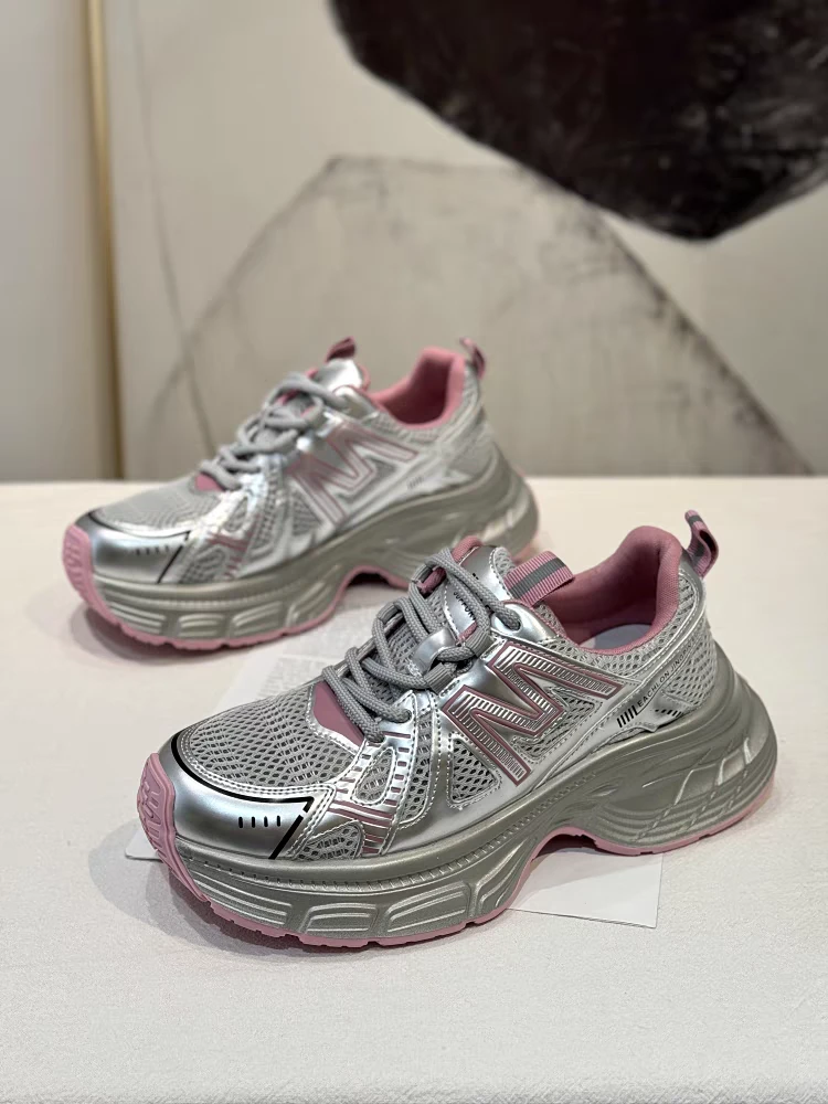 诗涵家 春夏真皮潮款老爹鞋50620