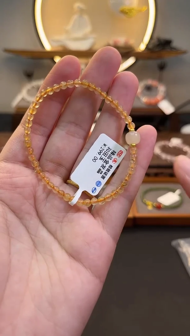 发晶手链未镶嵌货号829