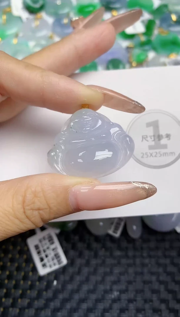 颈饰未镶嵌翡翠天然缅甸A货翡翠百元以上9元证书费自理