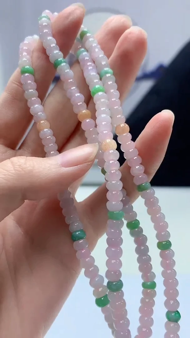 【闪购商品】定制翡翠未镶嵌4969zm-毛货珠链98